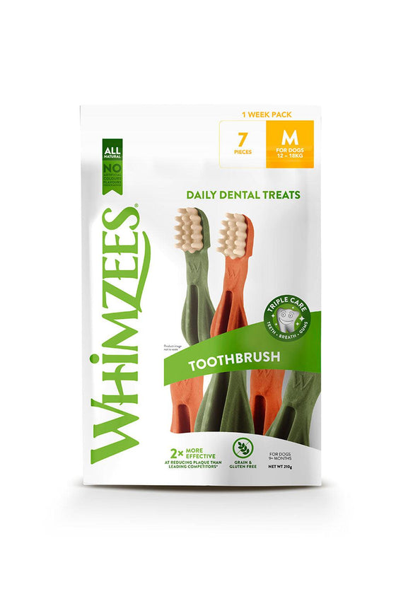 Whimzees - Stick Dental Tootbrush  - 7 Unidades - Perro 210gr